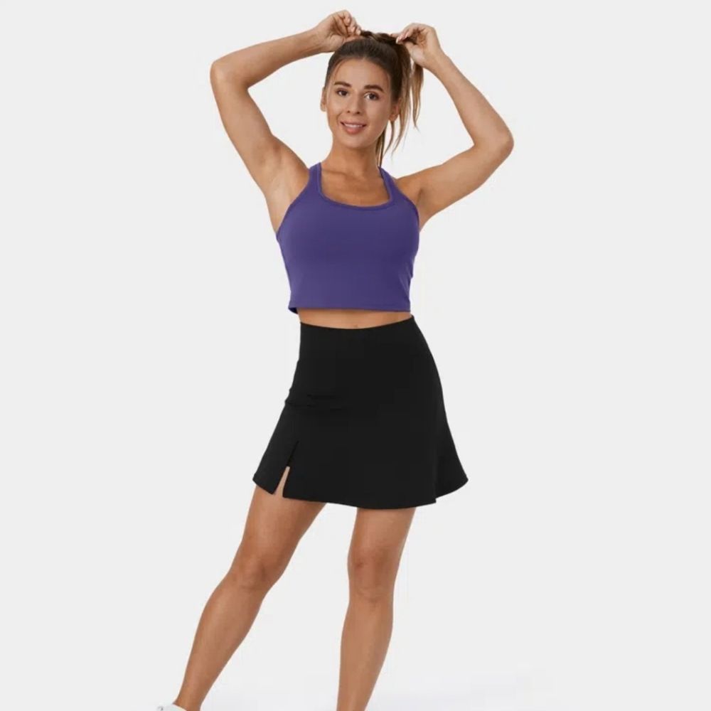 Black Women's Athletic Skort